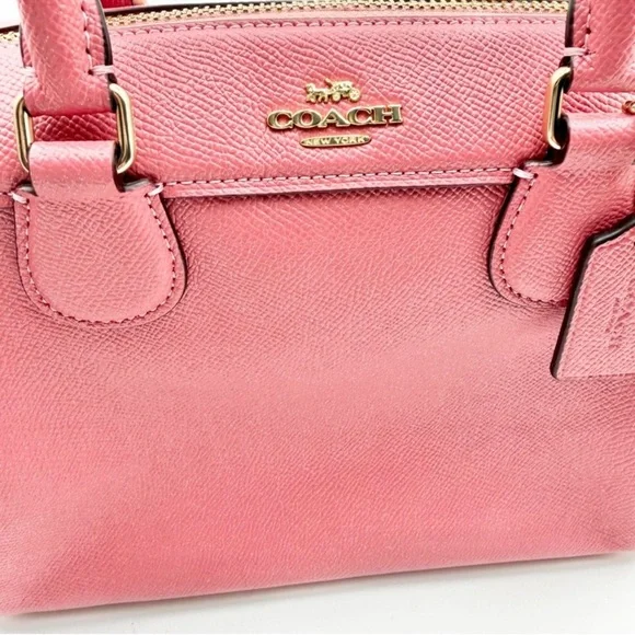 Coach Mini Bennett Satchel/Crossbody Bag in Salmon Pink NWT - Picture 6 of 9